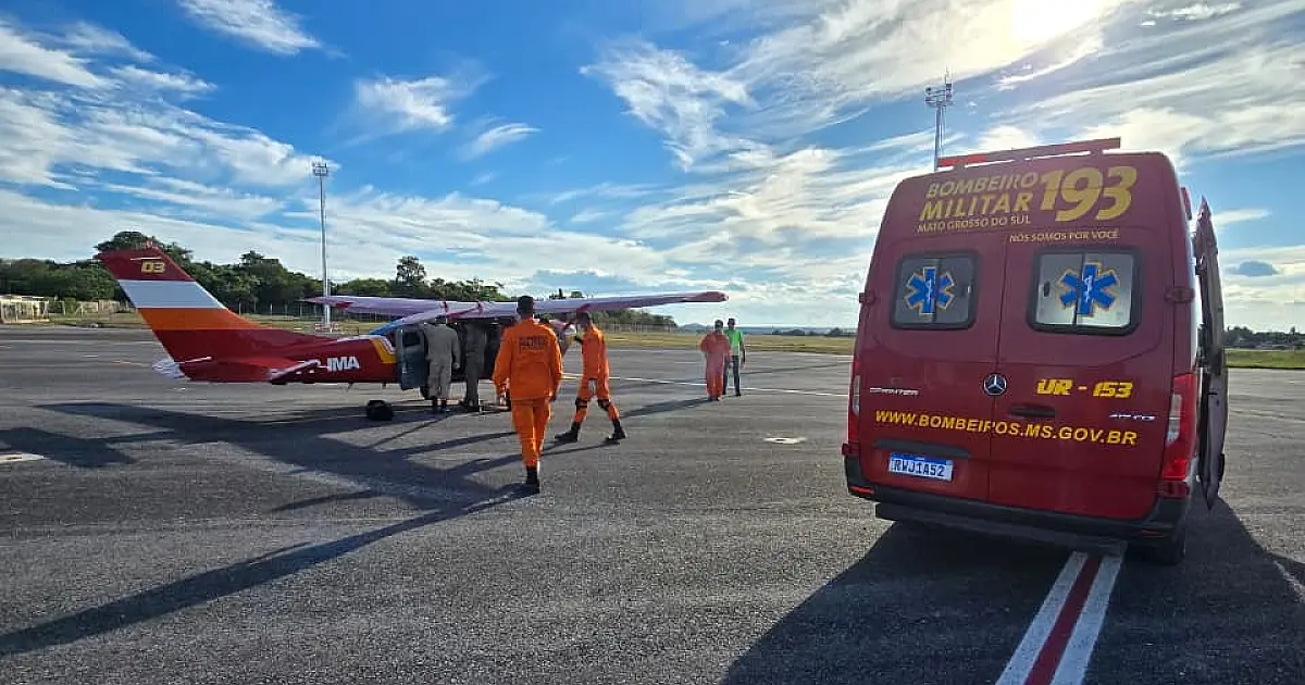 Bombeiros salvam indígena em região isolada do Pantanal