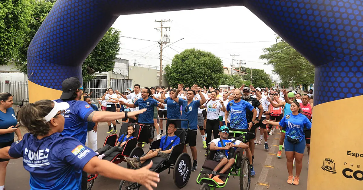 Nem a chuva desanimou participantes da II Corrida da Luta Antimanicomial em Corumbá