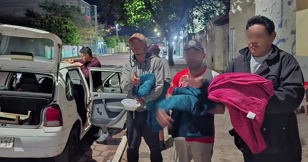 Força-tarefa em Corumbá protege população vulnerável contra o frio
