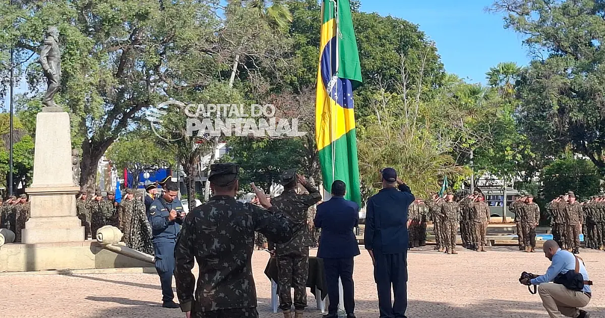 Retomada de Corumbá comemora 159 anos com solenidade cívico-militar