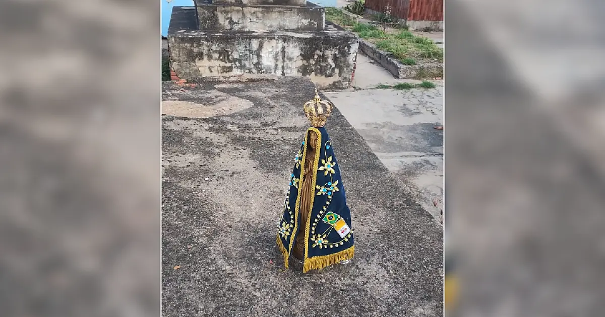 Imagem de Nossa Senhora furtada de igreja em Corumbá é recuperada