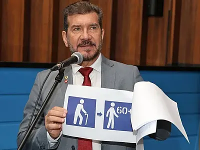 Nova lei em MS determina substituir pictograma de 60+ com pessoa curvada