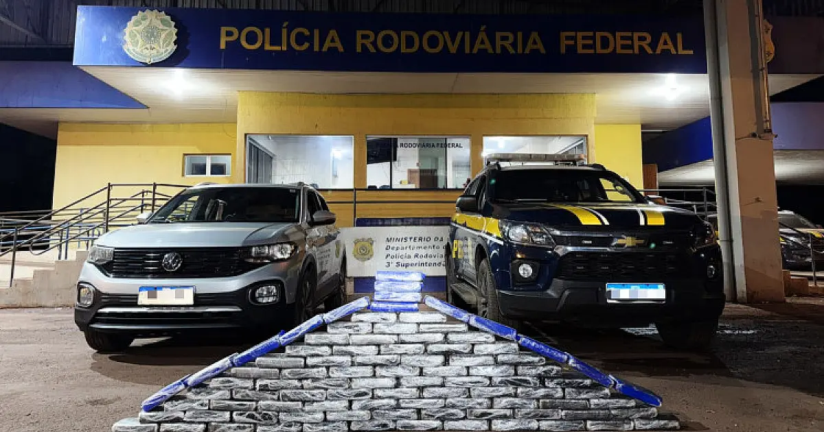 Preso com mais de 96 kg de cocaína na BR-262 diz ser militar da reserva