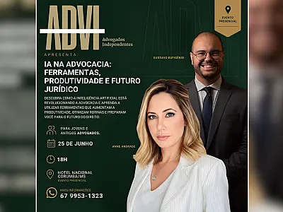 Workshop debate o uso da Inteligência Artificial na advocacia nesta quinta-feira, 25