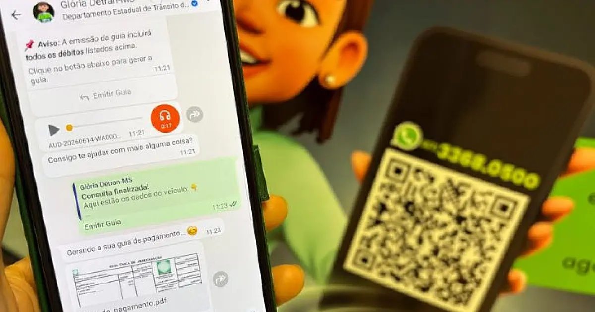 Glória 2.0 passa a emitir guias pelo WhatsApp 24 horas por dia
