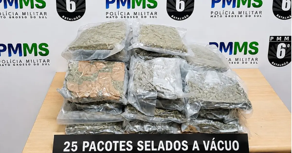 Carregamento de Skunk é interceptado na rodoviária de Corumbá