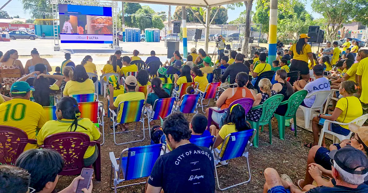 Prefeitura abre votação para público escolher local de telão para jogo do Brasil na Copa