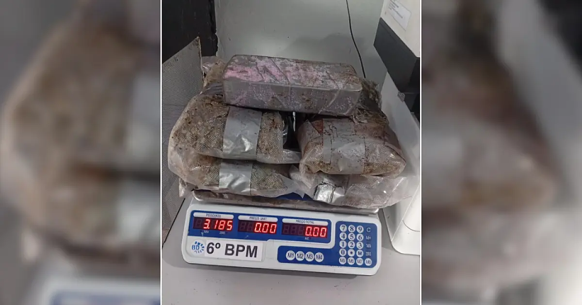 Passageira que seguia para Capital é flagrada com mais de 3 quilos de drogas