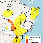 Defesa Civil alerta para vendaval em Corumbá com ventos de até 100 km/h neste fim de semana