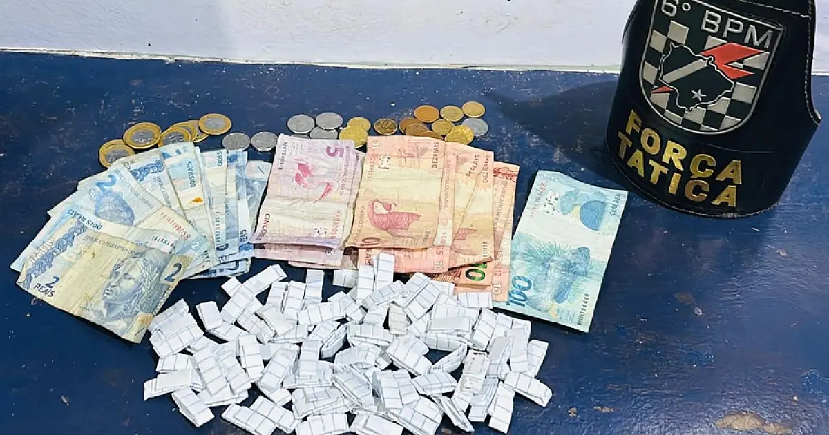Força Tática fecha 'boca de fumo' e prende homem com tornozeleira eletrônica