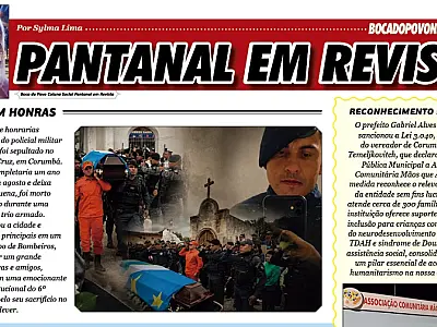 Homenagem ao PM Marcelo Pimenta é destaque na coluna Pantanal em Revista