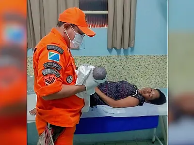 Sargento considera parto em viatura um presente pelo Dia Nacional do Bombeiro