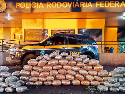 Passageira "desaparece" de ônibus que saiu de Corumbá e deixa 75 kg de Skunk no bagageiro