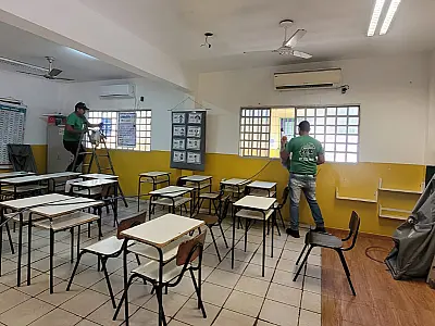 Força-tarefa prepara escolas da REME de Corumbá para volta às aulas em agosto