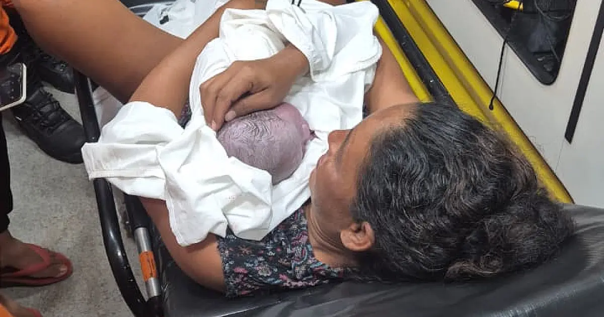 Bebê nasce em viatura dos Bombeiros durante atendimento em Ladário