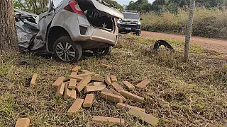 Jovem morre após fugir da PRF com 445 kg de droga em MS