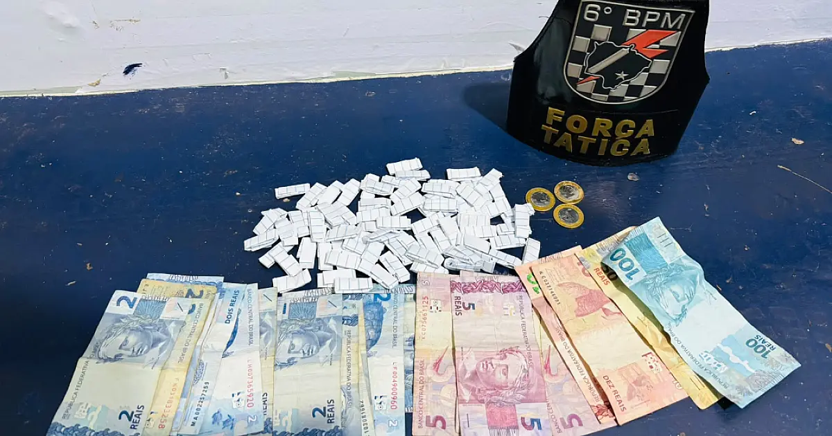 Força Tática desarticula ponto de tráfico e prende homem no Centro América
