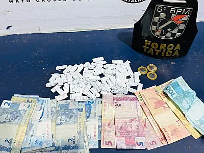 Força Tática desarticula ponto de tráfico e prende homem no Centro América