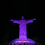 Corumbá abre Agosto Lilás com Cristo Rei iluminado