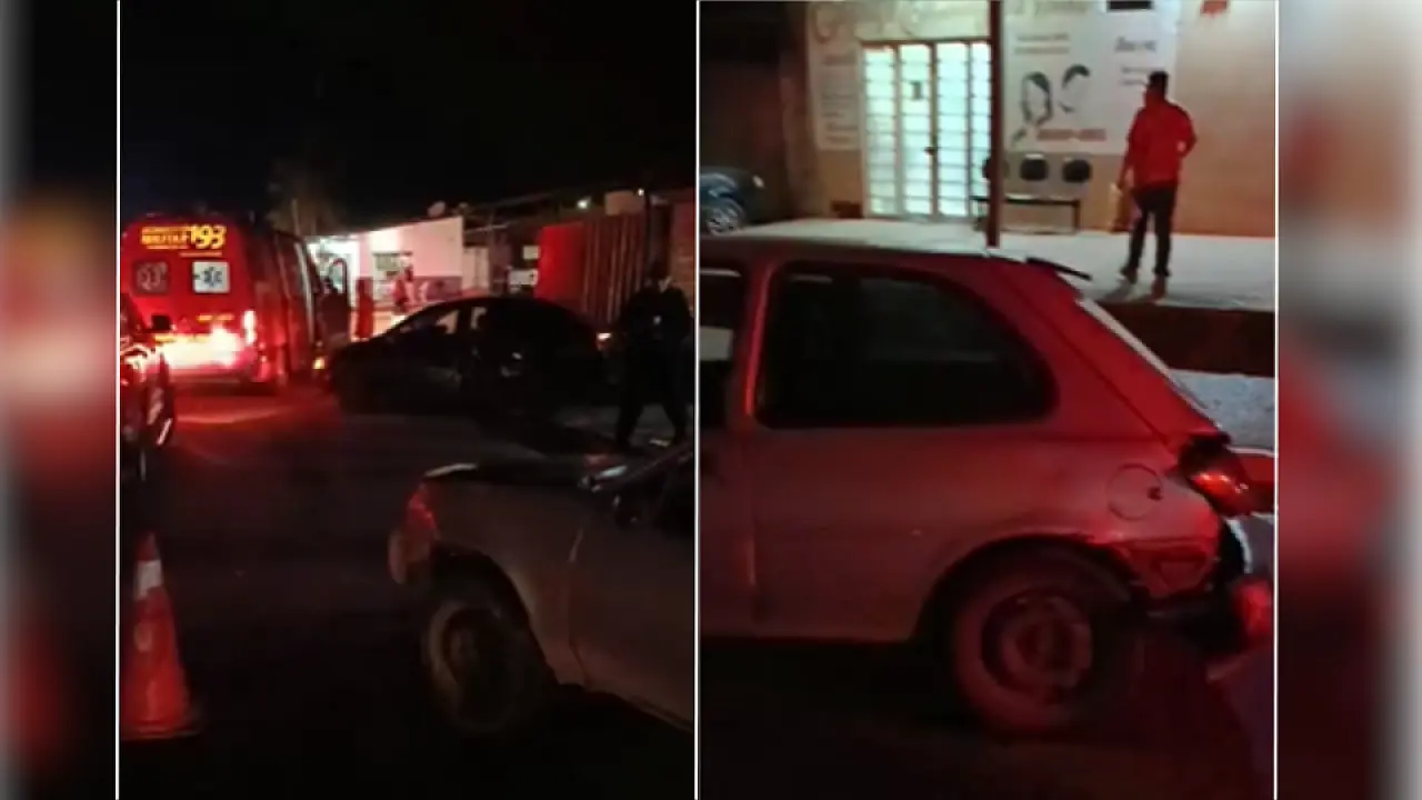 Colisão deixa homem ferido e motorista foge a pé no bairro Nova Corumbá