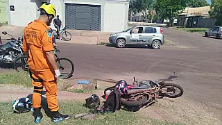Motociclista sofre múltiplos ferimentos em colisão no bairro Maria Leite