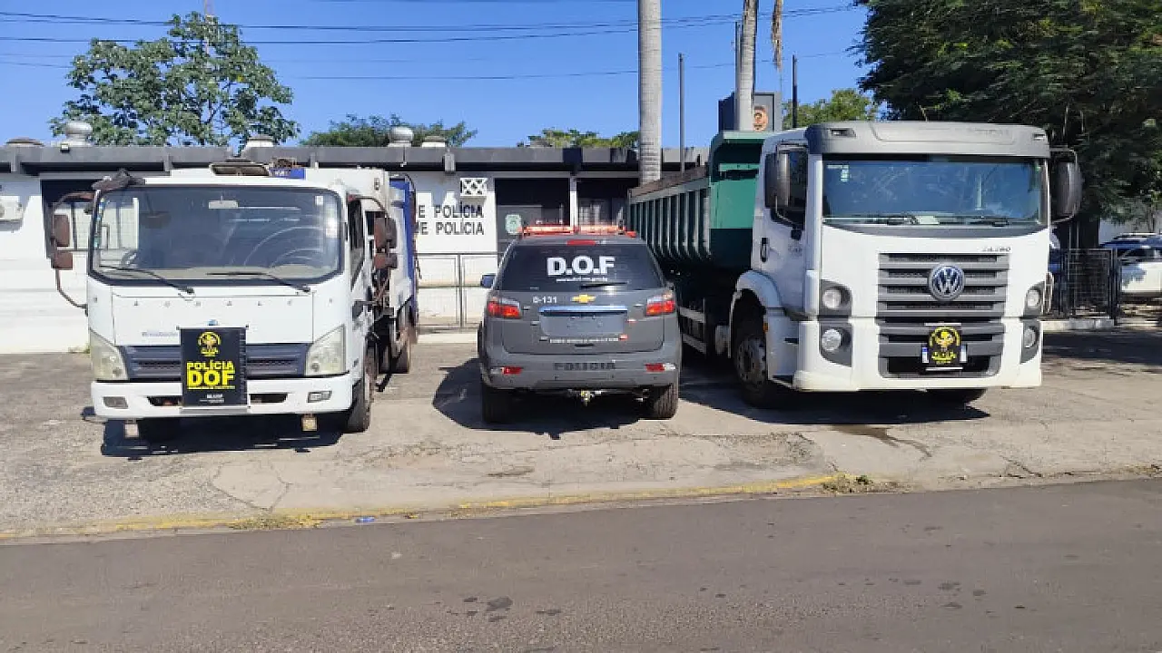 Trio é preso na BR 262 com caminhões roubados da Prefeitura de Anastácio