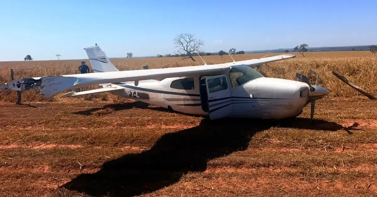 FAB e Bope interceptam aeronave com possível ligação à rota Bolívia-Brasil