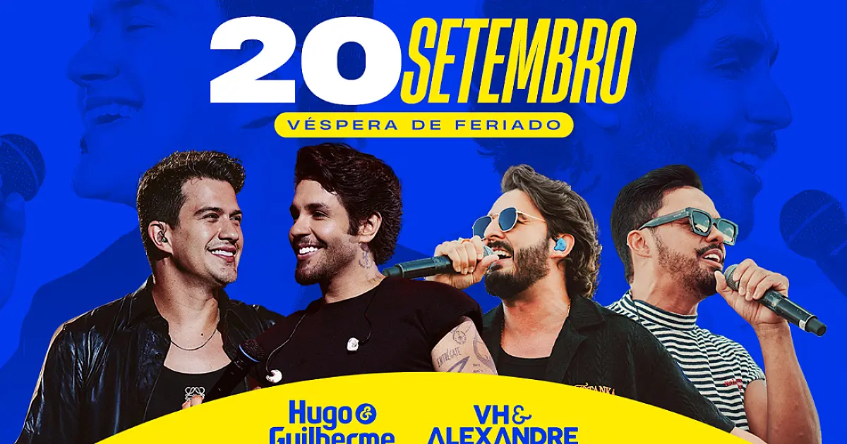 Corumbá entra na rota de shows nacionais com Hugo & Guilherme e VH & Alexandre