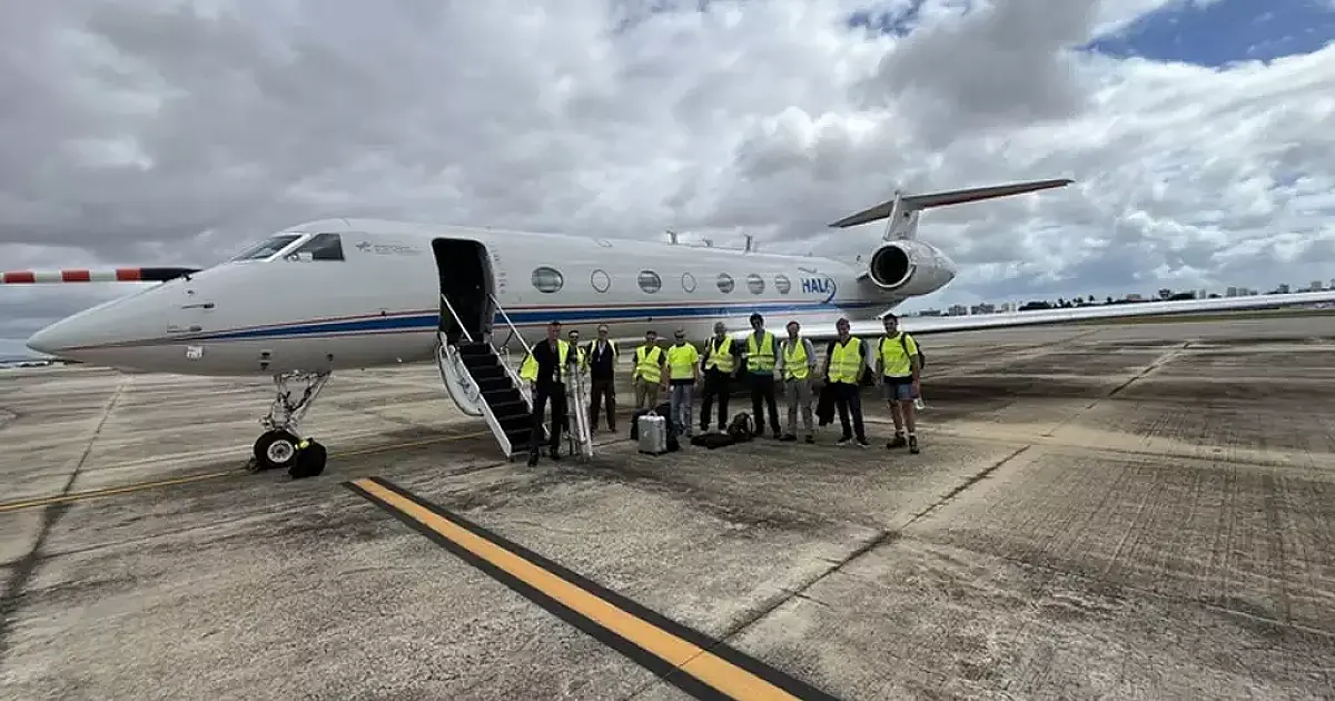 Avião alemão sobrevoa Pantanal de Corumbá para medir gases do efeito estufa