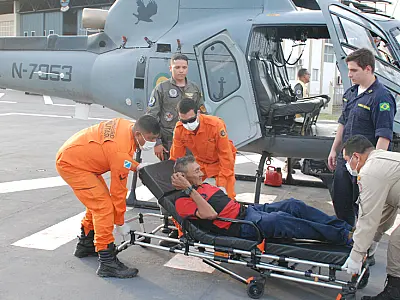 Idoso com graves problemas de saúde é resgatado por aeronave no Pantanal