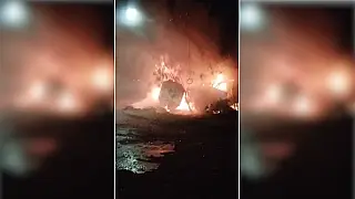 Bombeiros apagam incêndio em pneus no Popular Nova