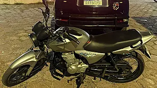 Moto com registro de roubo é apreendida próximo ao Poliesportivo em Corumbá
