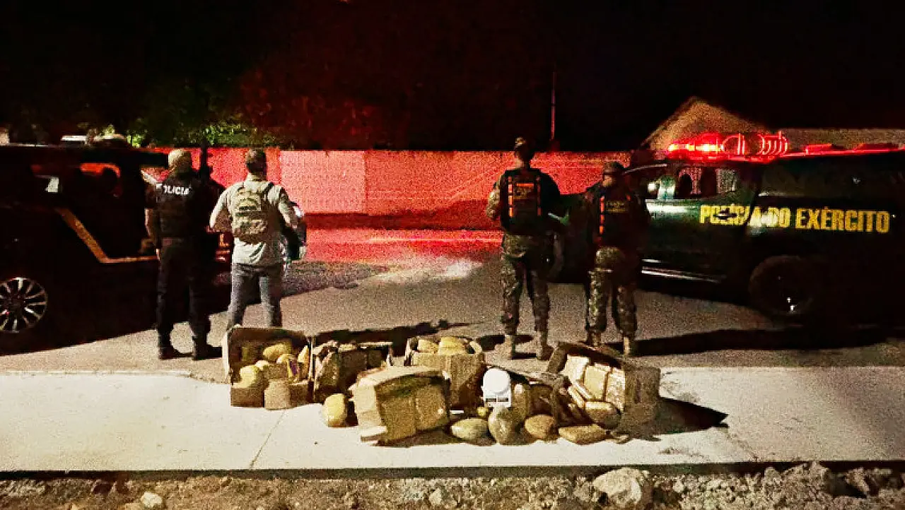 PF apreende 101 quilos de maconha e prende quatro pessoas em Corumbá