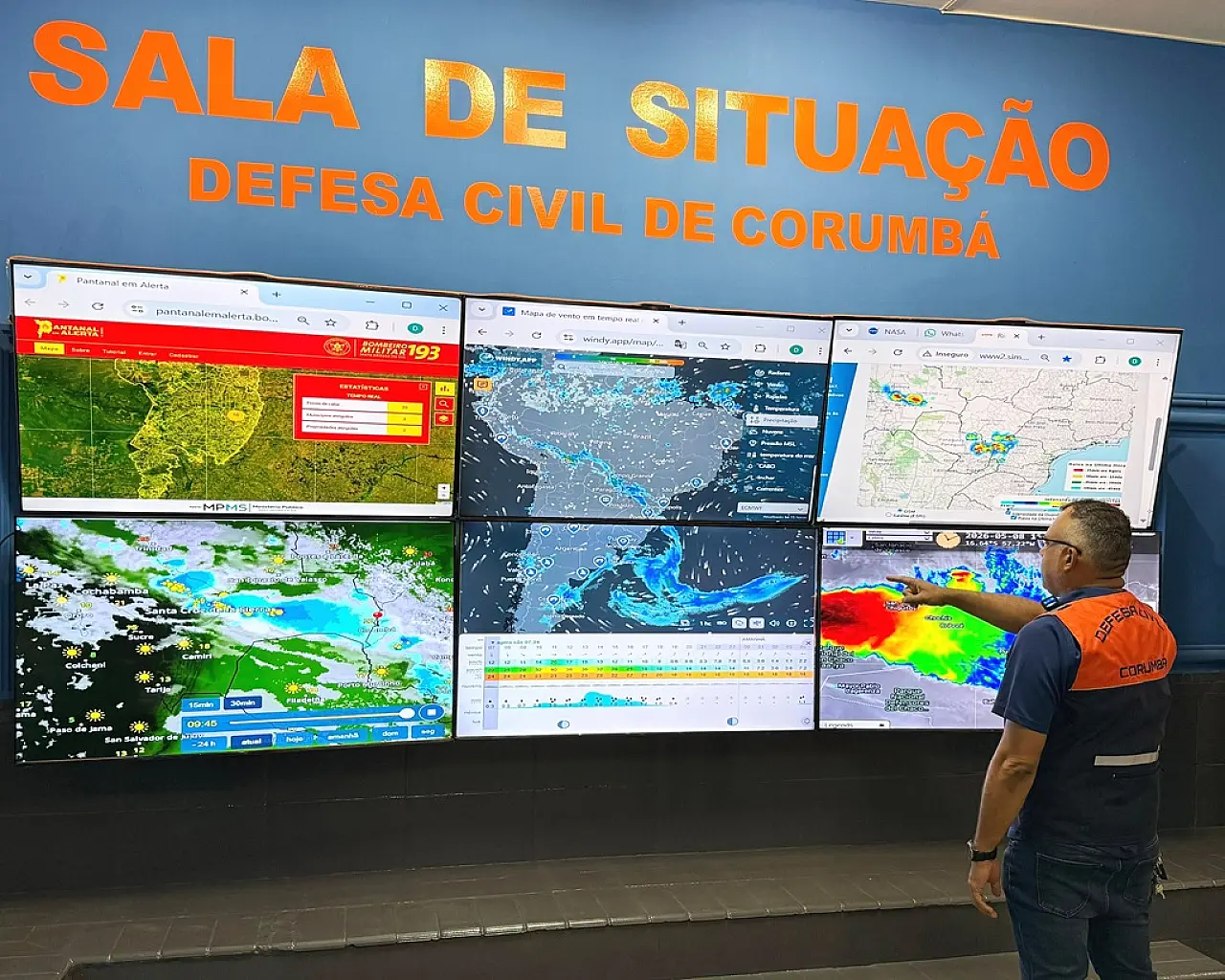 Corumbá registra 43,2°C e baixa umidade aumenta risco de incêndios