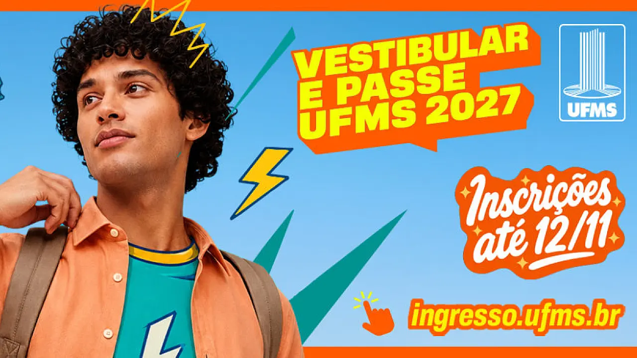 Iniciam na quinta-feira as inscrições para Vestibular e PASSE 2027 da UFMS