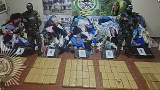 Carga de maconha oculta em sacos de roupas é apreendida em Puerto Quijarro