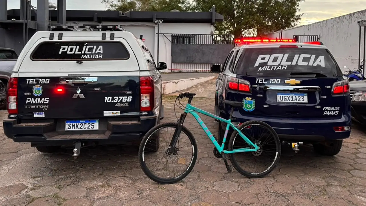 PM recupera bicicleta furtada e prende foragido da Justiça em Ladário