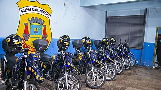 Guarda Municipal de Corumbá recebe novas motocicletas para reforçar patrulhamento