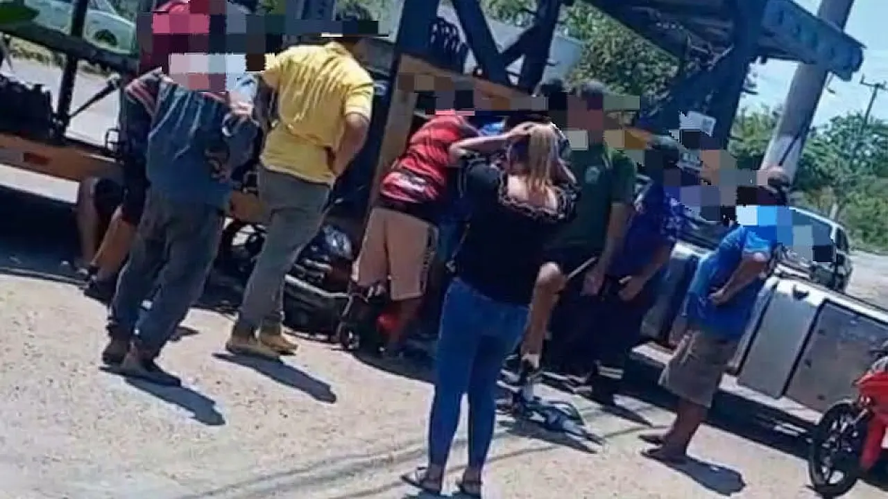 Motociclista sofre fratura exposta após colisão com carreta no bairro Aeroporto