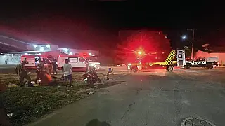 Jovem sofre traumatismo craniano após colisão entre motos em Corumbá