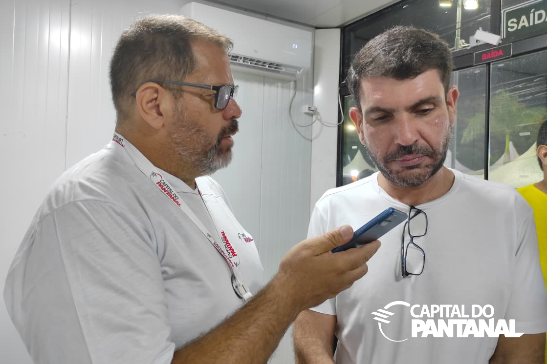 Deputado Estadual Jamilson Name durante entrevista ao Capital do Pantanal.